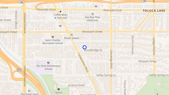 Map for Woodbridge Garden Apartments - North Hollywood, CA