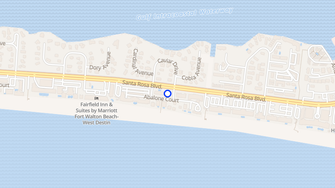 Map for Sandman Motel-Suites Incorporated - Fort Walton Beach, FL