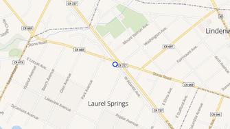 Map for Spring Garden Apartments - Laurel Springs, NJ