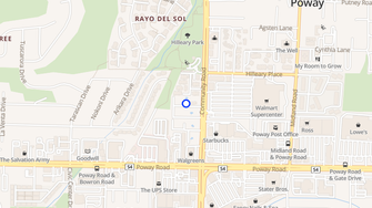 Map for Village Pines Apartments - Poway, CA