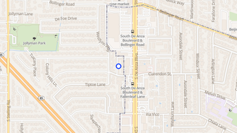 Map for Sahara Sands Apartments - Cupertino, CA