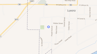 Map for Luxora Garden Apartments - Luxora, AR
