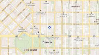 Map for The Cambridge Apartments - Denver, CO