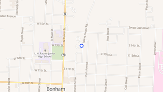 Map for Bob Nunnelee Apartments - Bonham, TX