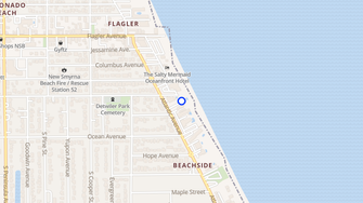Map for Oceania Plaza Condominium Htl - New Smyrna Beach, FL