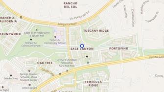 Map for Sage Canyon Apartments  - Temecula, CA