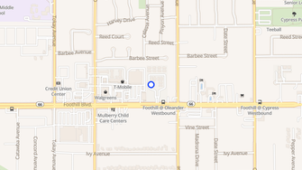 Map for Foothill Cape Apartments - Fontana, CA