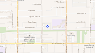 Map for Laurel Woods Apartments - Fontana, CA