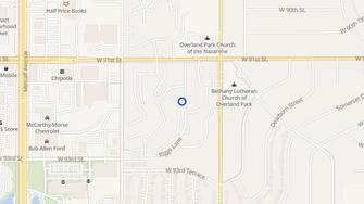 Map for Regents Walk Apartments - Overland Park, KS