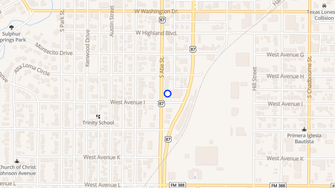 Map for Cross Keys Apartments - San Angelo, TX