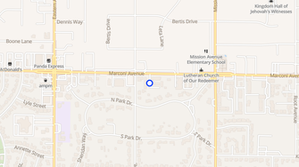 Map for Marconi Woodside Apartments - Sacramento, CA