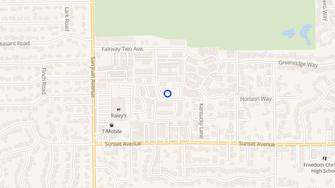 Map for Fairway Village Apartments - Fair Oaks, CA