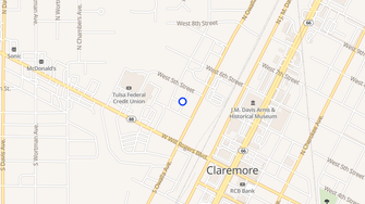 Map for Osuema Apartments - Claremore, OK