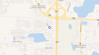 Map for Hunt Club Apartments - Tampa, FL