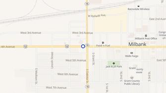 Map for Whetstone Apartments - Milbank, SD