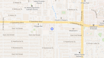 Map for Monterey Gardens Apartments - Tucson, AZ