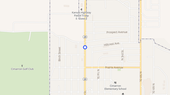 Map for Hillcrest Manor - Cimarron, KS