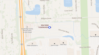 Map for Encore Townhomes - Utica, MI