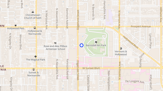 Map for Villa Edgemont Apartments - Los Angeles, CA