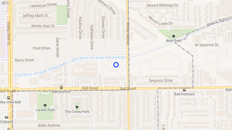 Map for cypress town park apartments - Cypress, CA