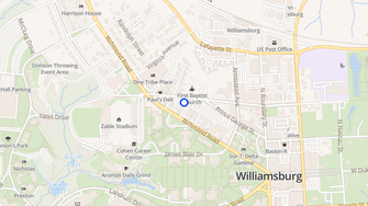 Map for King & Queen Apartments - Williamsburg, VA
