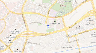 Map for Versa at Civita Senior Apartments - San Diego, CA