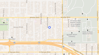 Map for Los Girasoles Apartments - Los Angeles, CA