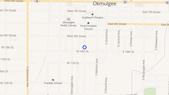 Map for Black Apartments - Okmulgee, OK