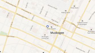 Map for Surety Apartments - Muskogee, OK