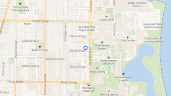 Map for Garrett Place Apartments - Evanston, IL