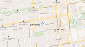 Map for Addison Arts Apartments - Berkeley, CA