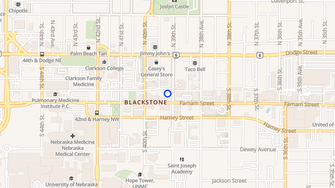 Map for Blackstone Station/ Blackstone Union - Omaha, NE