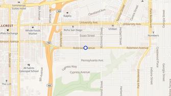 Map for Park View Senior Apartments - San Diego, CA