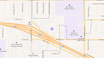 Map for Siena Apartments - San Bernardino, CA