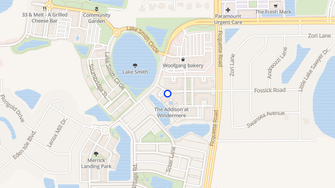 Map for Addison at Windemere - Windermere, FL