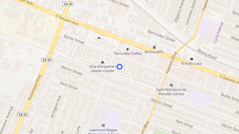 Map for 9212 Burke Street Apartments - Pico Rivera, CA