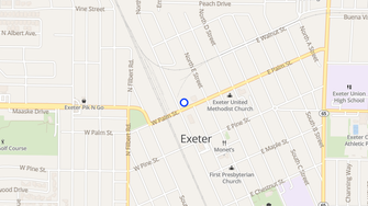 Map for Exeter Station Apartments - Exeter, CA