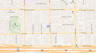Map for Desiree Apartments - Pasadena, CA