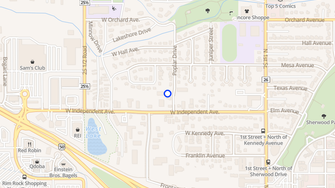Map for Grand Mesa Apartments - Grand Junction, CO