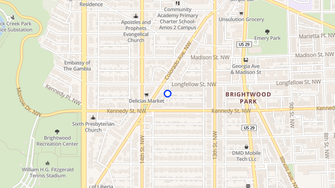 Map for Longfellow Apartments - Washington, DC