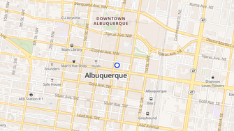 Map for The Banque Lofts - Albuquerque, NM