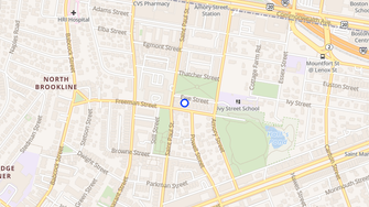 Map for Freeman Saint Paul Apartments - Brookline, MA