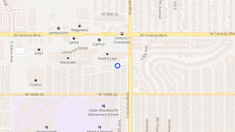 Map for 10202-10206 S 10th Ave - Inglewood, CA