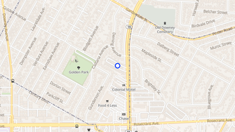 Map for Orange Grove Mobile Home Park - Downey, CA