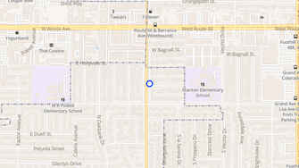 Map for Rancho Glendora Mobile Villas - Glendora, CA
