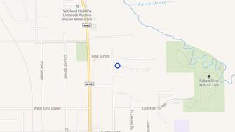 Map for Village Green Apartments - Wayland, MI