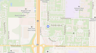 Map for Birchwood Apartments - Oshkosh, WI