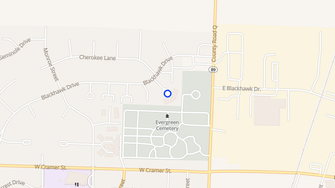Map for Blackhawk Ridge Senior Apartments - Fort Atkinson, WI