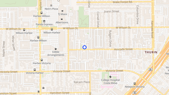 Map for Garden Vista Apartments - Costa Mesa, CA