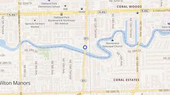 Map for River Oaks Apartments - Oakland Park, FL